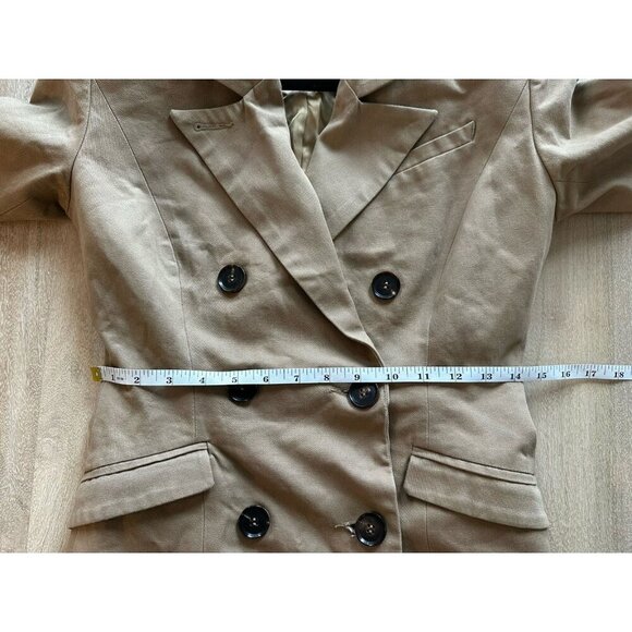 House of CB Alexis Robe Blazer in Camel Size Small Trench Coat Dress - Picture 11 of 12